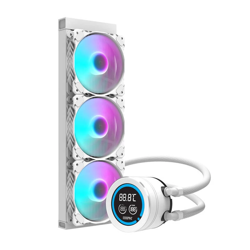 360mm Computer-Radiator Darkflash DN-D360 WHITE — 360mm Kühlradiator für PC-Wasserkühlung