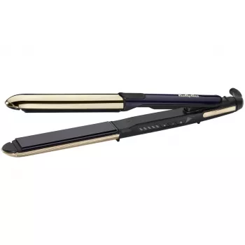 Haarglätter BABYLISS ST484E — Keramikplatten, Warm-Technologie, 230 V, 3,3 m Kabel, Schwarz/Gold