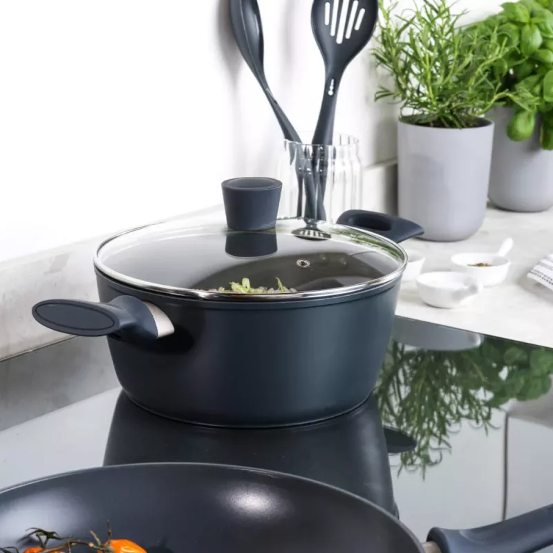Kochtopf Salter BW12270EU7 24 cm Edelstahl, induktionsgeeignet, rund