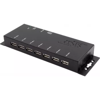 Exsys EX-1177-2S USB 2.0 Hub, 7 Ports, 15 kV ESD-Schutz