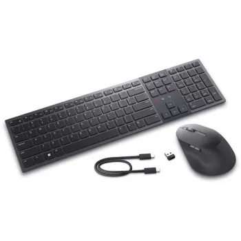 Dell Premier Collaboration Tastatur und Maus KM900 | Tastatur-Maus-Set | Kabellos | LT | Graphit | USB-A | Kabellose Verbindung