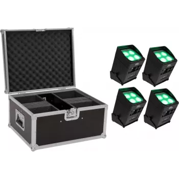 EUROLITE AKKU UP-4 Entry QCL QuickDMX – batteriebetriebener, tragbarer QCL-Wash/Spot-Scheinwerfer