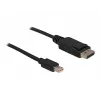 Kabel Mini DP/DP 1.2 DeLOCK 82438 2 m Schwarz