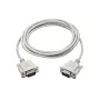 Akyga AK-CO-03 RS-232 Seriell-Kabel, D-Sub 9-polig Stecker/Stecker, nicht gekreuzt, 2 m, Weiß