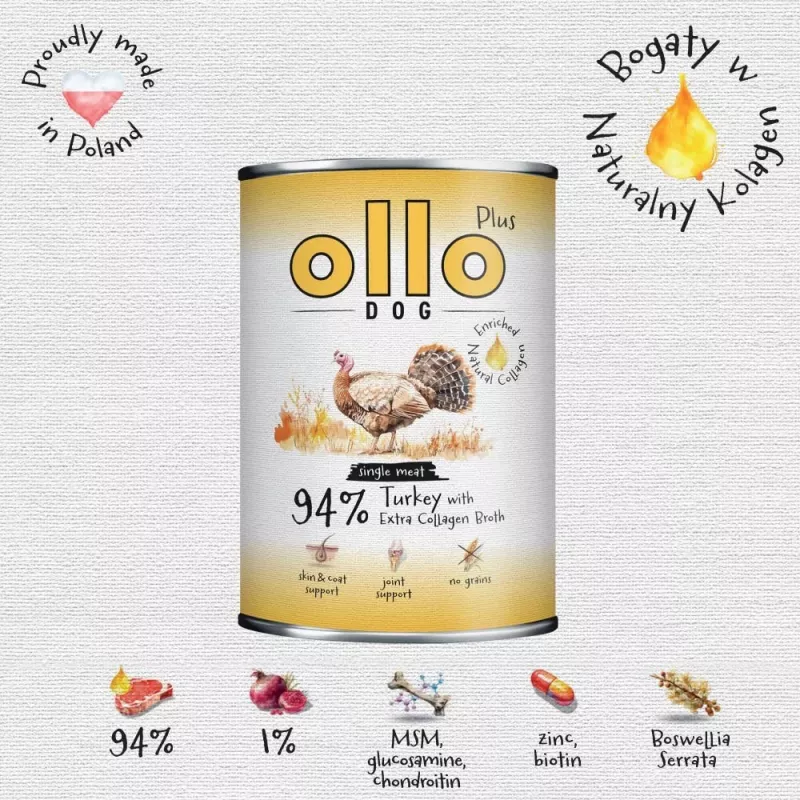 Ollo Plus Kolagen Pute 400g Hundefutterdose