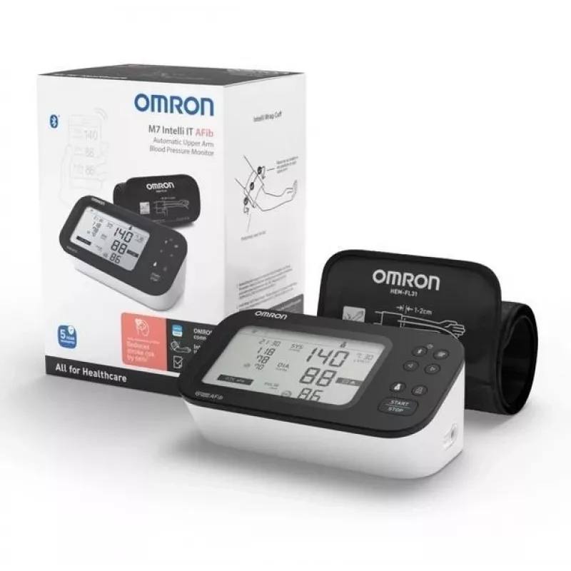 Omron M7 Intelli IT Oberarm-Blutdruckmessgerät, automatisch, 2 Benutzer
