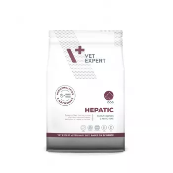 Trockenfutter für Hunde VETEXPERT Veterinary Diet Hepatic 2 kg — therapeutische Leberunterstützung, 17,5 % Protein, 11,5 % Fett