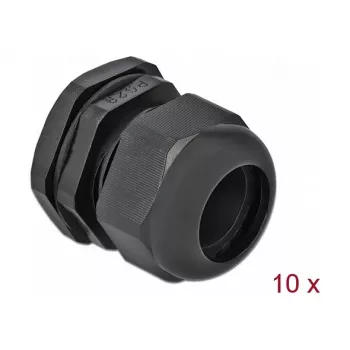 Kabelverschraubung DeLOCK 60226 Schwarz Kunststoff 10 Stk.