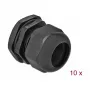 Kabelverschraubung DeLOCK 60226 Schwarz Kunststoff 10 Stk.