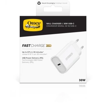 Wandladegerät OTTERBOX 30W USB-C PD Weiß — 30W Ausgang, einzelner USB‑C-Anschluss