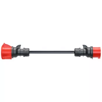 Adapter für Gemini flex 22 kW CEE rot Drehstrom 32A > CEE rot 16A schwarz 30cm