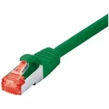 Tecline exertis Connect - Patchkabel - RJ-45 (M) zu RJ-45 (M) - 10 m - SSTP-Kabel - CAT 6 - Halogenfrei - Grün (71510G)