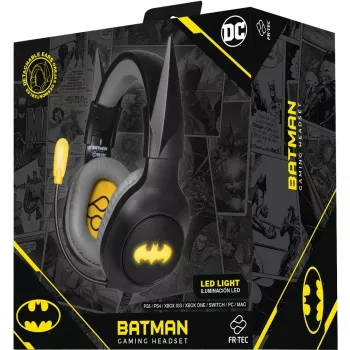 Headset FR-TEC Gaming Headset Batman mit abnehmbaren Ohren