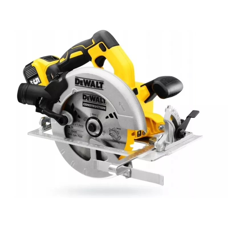 DeWALT DCS570P2-QW tragbare Kreissäge 18,4 cm Silber, Gelb 5500 U/min