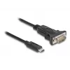 DeLOCK Adapter USB Type-C zu RS-232 D-Sub 9-polig Stecker 0,25 m