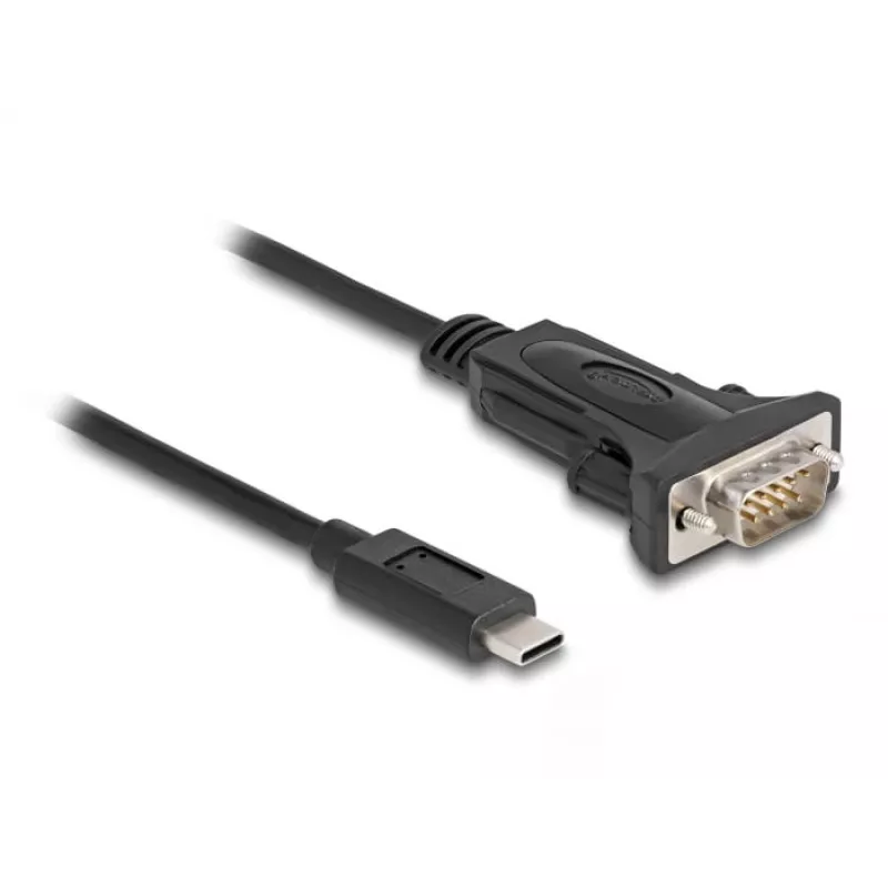 DeLOCK Adapter USB Type-C zu RS-232 D-Sub 9-polig Stecker 0,25 m