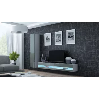 Cama TV-Ständer VIGO neu 30/180/40 weiß/grau glänzend