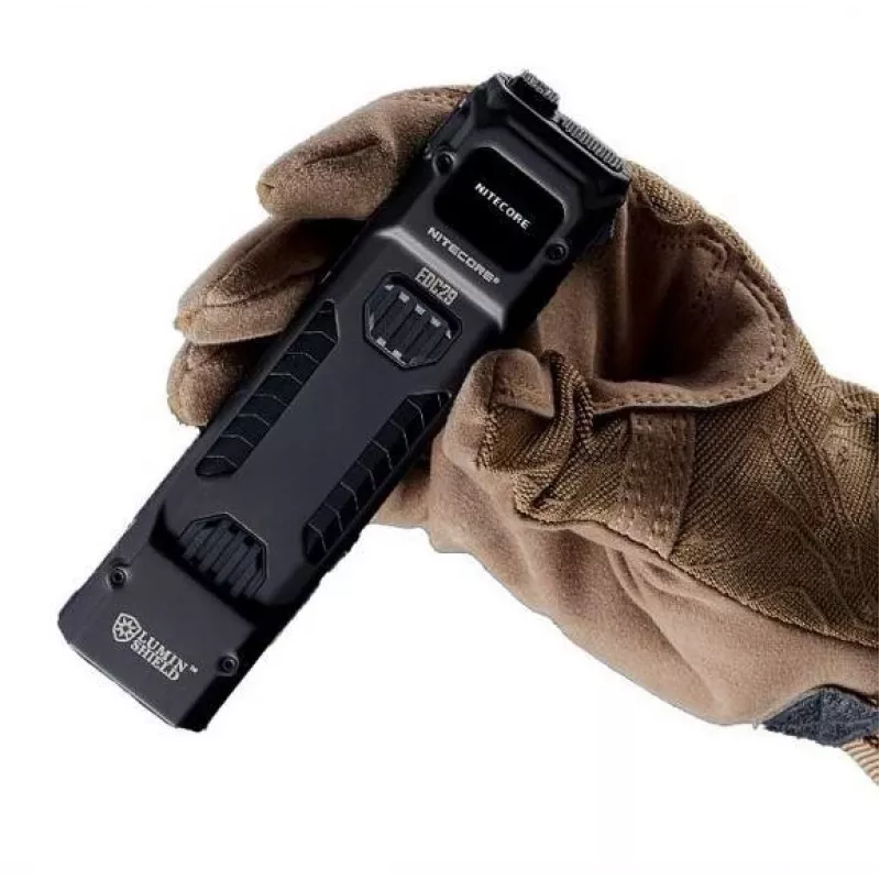 Handleuchte Nitecore EDC29 Edelstahlgehäuse, 2 LEDs, 15–6500 lm, IP54, USB wiederaufladbar