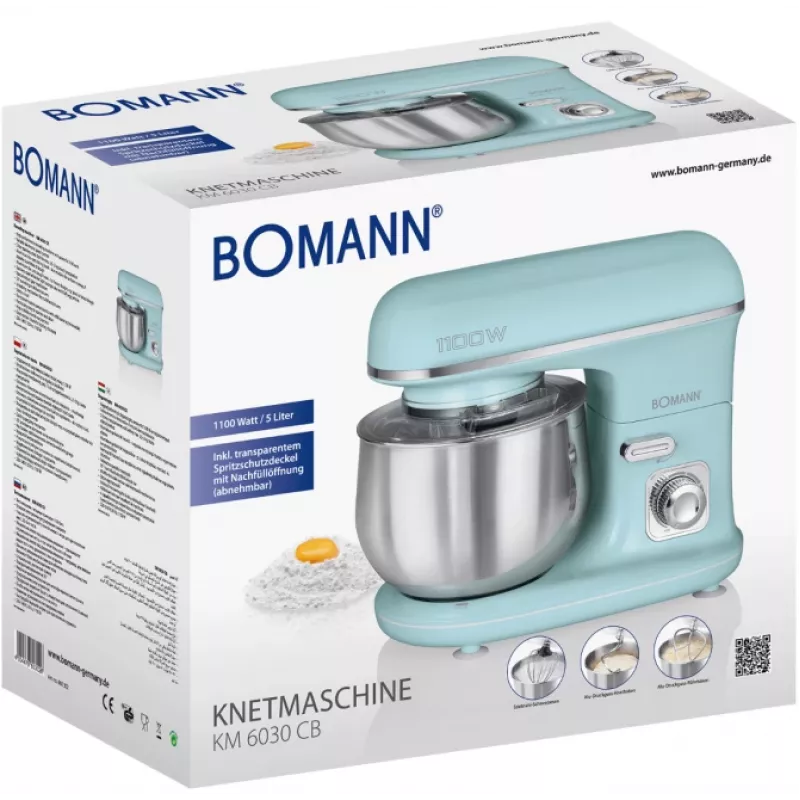 Bomann KM 6030 CB Küchenmaschine 1100 W 5 L Mintfarbe