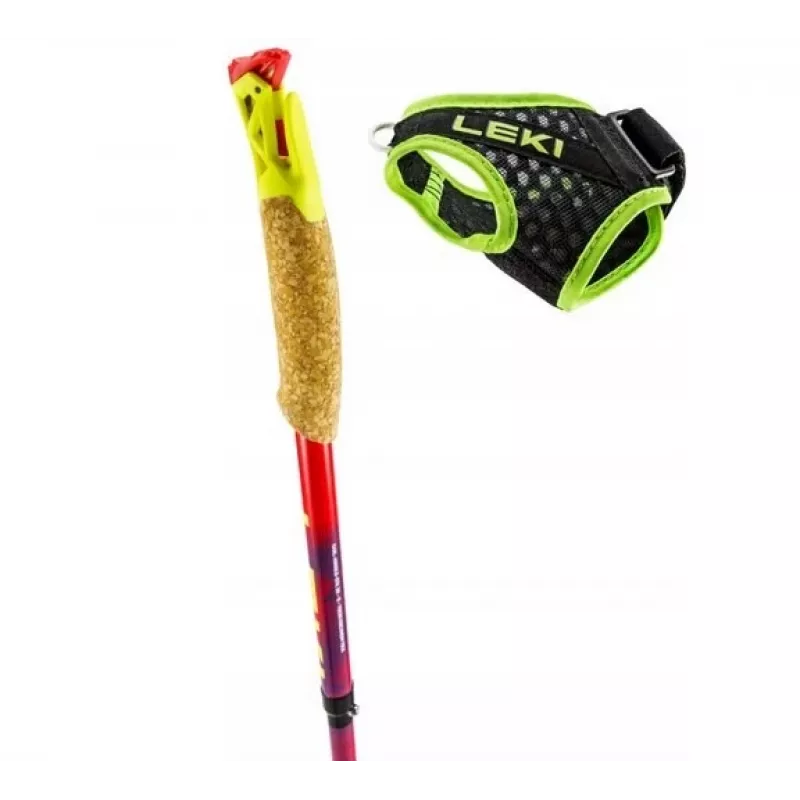 Trekkingstöcke Leki TRL Ultratrail FX One 120 cm, rot