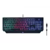 Gaming-Tastatur GEMBIRD GGS-UMGL4-01, Vollgröße, USB, QWERTY, 104 Tasten, US-Englisch, mit Maus, schwarz