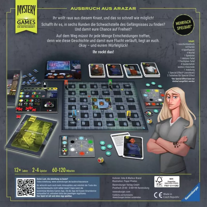 Mystery Games - Die Flucht aus Arazar, Brettspiel