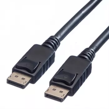 Value DisplayPort-Verbindungskabel DisplayPort-Stecker, DisplayPort-Stecker 1,50 m Schwarz 11.99.5767 Geschirmt