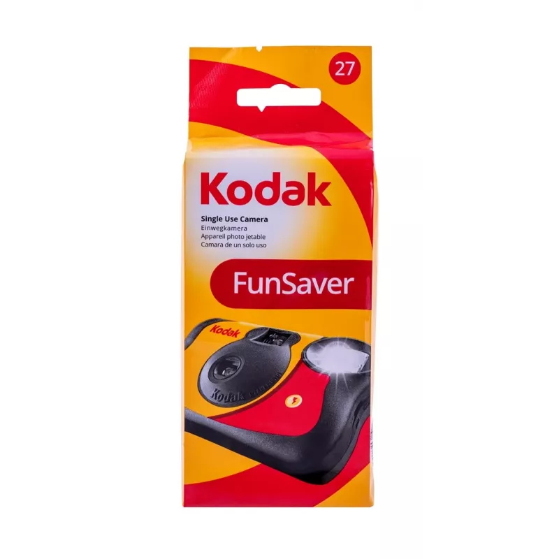 Kodak FunSaver Blitz-Einwegkamera, Farbfilm und Blitz, 27 Fotos, ISO 400