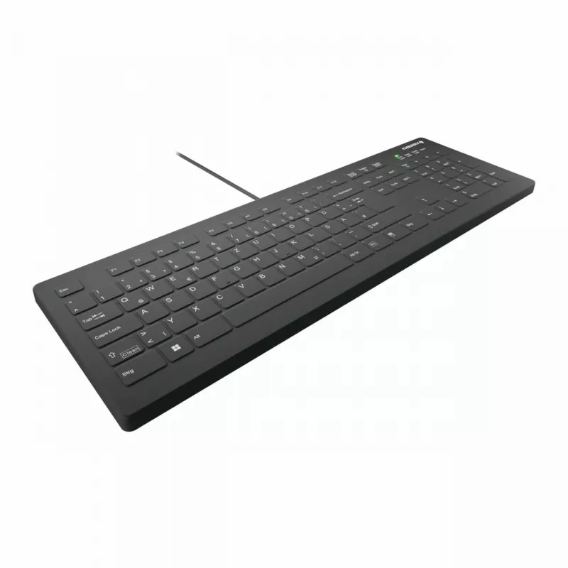 CHERRY AK-C8112 Medical USB QWERTZ Deutsch Schwarz Weiß Full-Size Tastatur