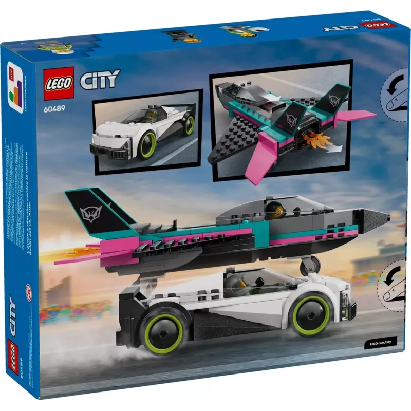 LEGO CITY 60489 Jet vs Auto