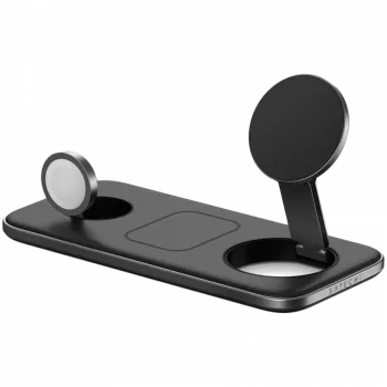 SATECHI Qi2 Trio Wireless Charging Pad - mit Typ A-, C-, G-Steckern