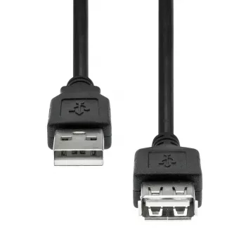 USB-Verlängerungskabel ProXtend USB2AAF-001 USB 2.0 A-Buchse auf A-Stecker, 1 m, schwarz