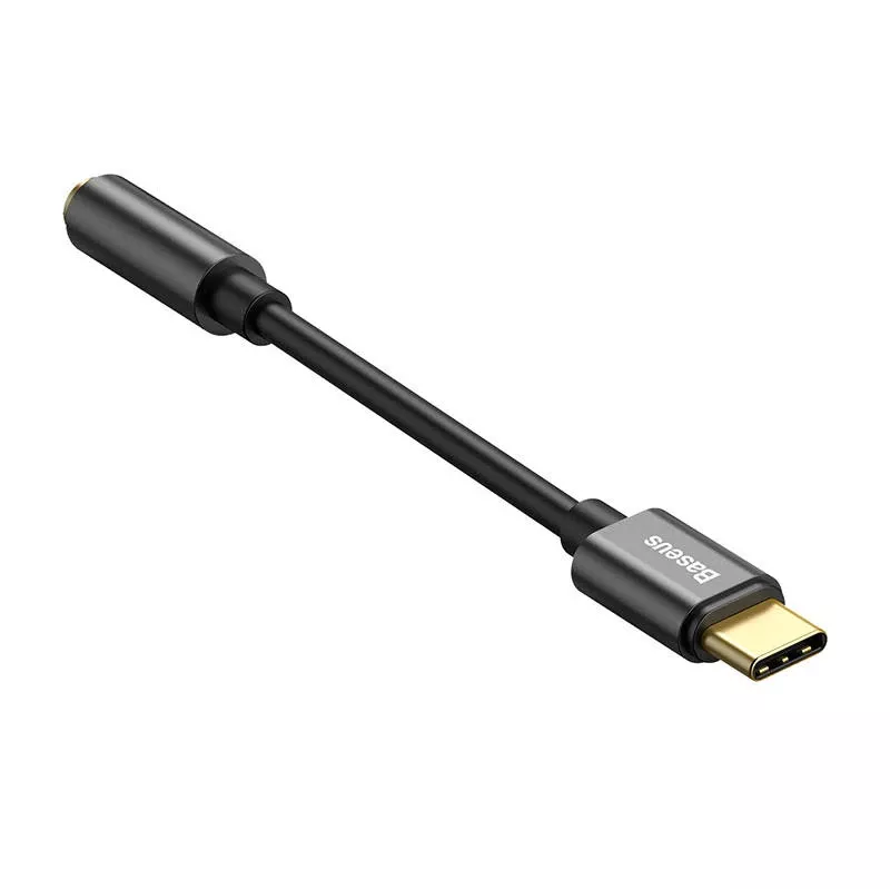 Kabeladapter Baseus CATL54-01 Typ-C auf 3,5 mm, Schwarz