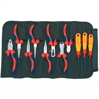 Knipex 00 19 41 Elektriker-Werkzeugset im Koffer 11-teilig