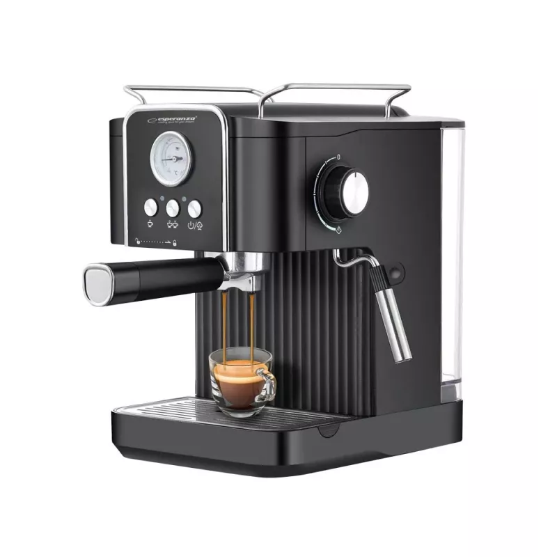 Espresso-Kaffeemaschine ESPERANZA EKC010 — 1,8 L Wassertank, 850 W, 20 bar, integrierter Milchaufschäumer
