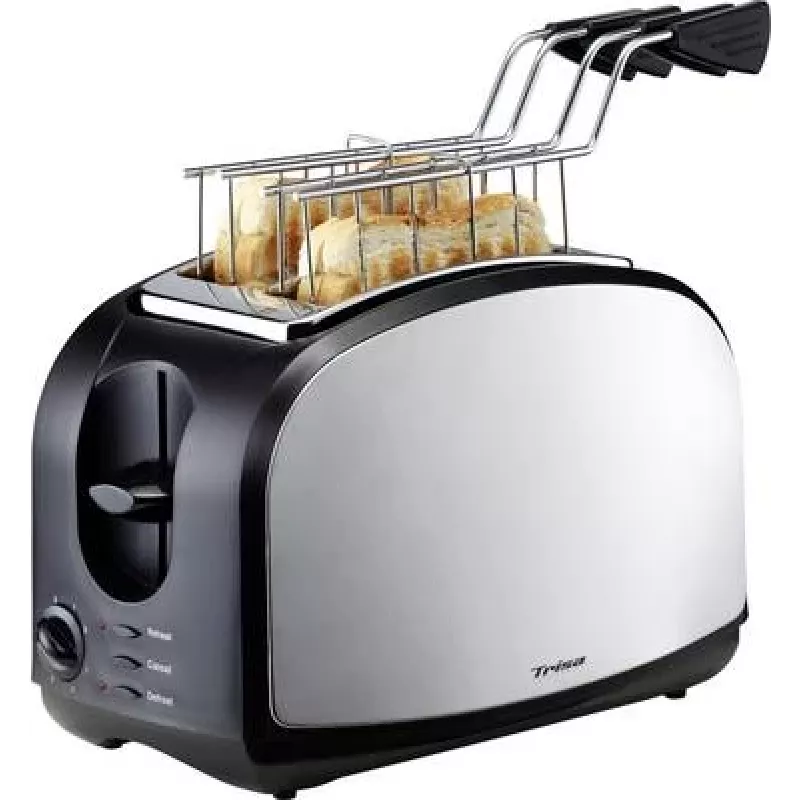 Trisa Crispy Snack Toaster Edelstahl, Schwarz (7361.4212)