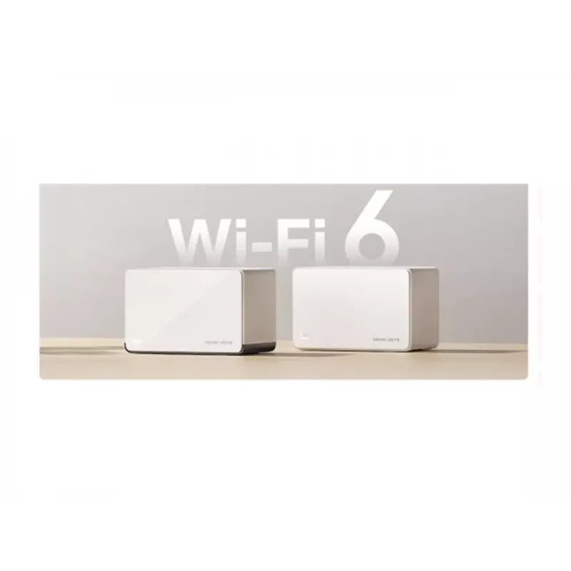 Wireless Router MERCUSYS Halo H85X 2-Pack Dual-Band Wi‑Fi 6 bis zu 3000 Mbit/s Mesh-System