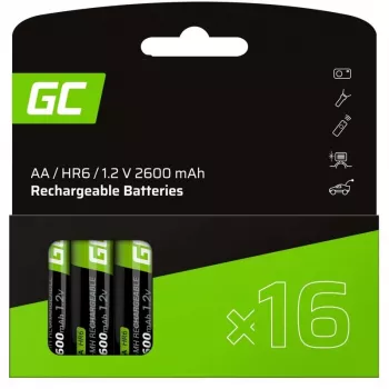 Ni-Mh-Akkus AA R6 2600 mAh x16