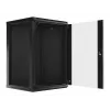 Wandmontierbarer Rack-Schrank LANBERG WF01-6618-10B, 18U, 600×600×907 mm, schwarz, 60 kg