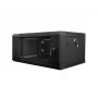 Wandmontierbarer Netzwerkschrank LANBERG WF01-6404-10B 4U 19 Zoll 600×450×285 mm IP20 schwarz, Tragfähigkeit 60 kg