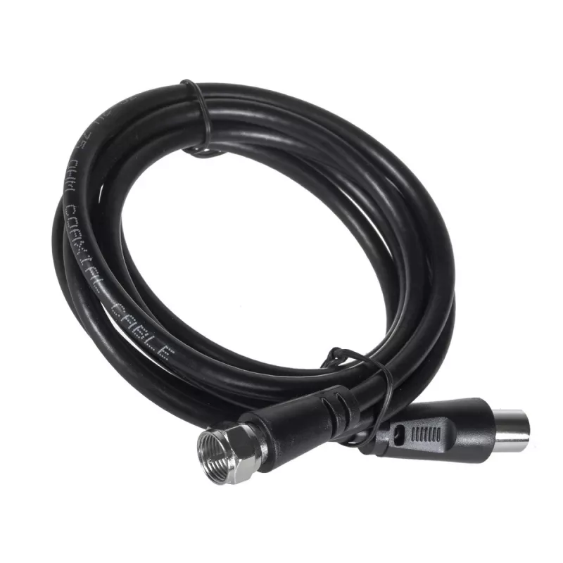 Indoor-TV-Antenne MACLEAN MCTV-930 — DVB-T, VHF 87,5–230 MHz, UHF 470–790 MHz, VHF 26 dB / UHF 28 dB, 75 Ω, schwarz