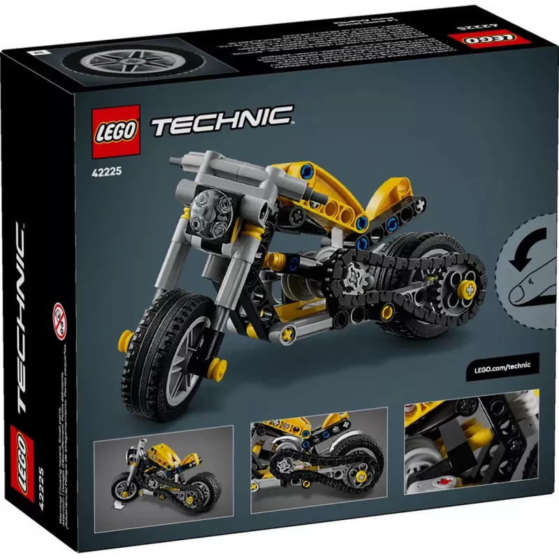 LEGO TECHNIC 42225 Gelbes Motorrad