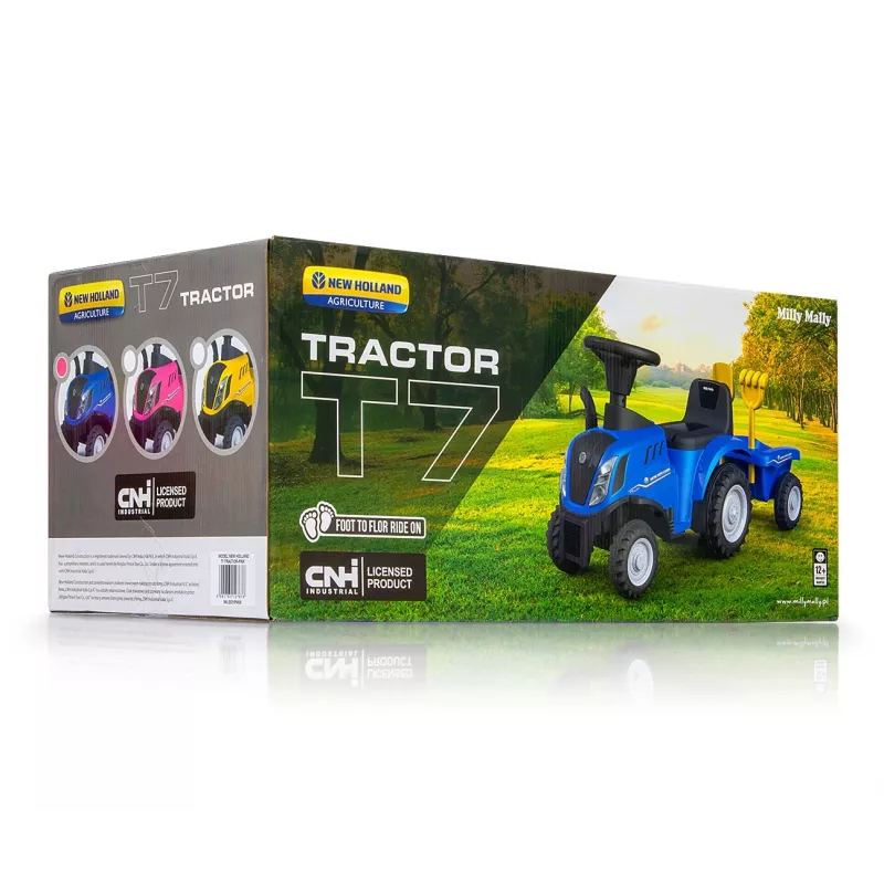 Rutschauto milly mally New Holland T7 Traktor, Modell 27652, blau