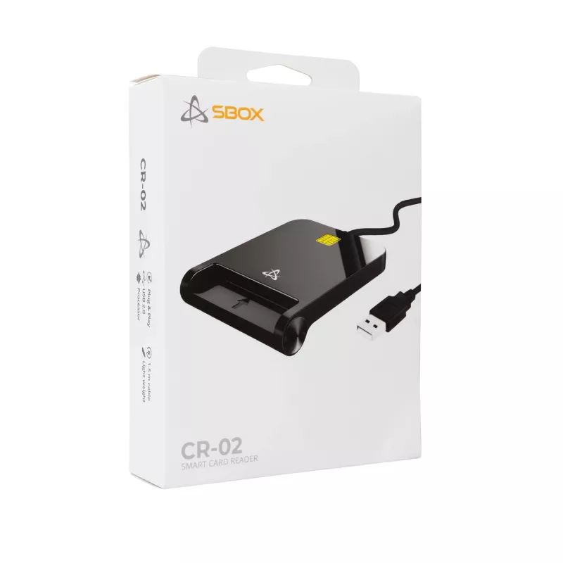 Kartenleser SBOX CR-02 mit USB-Schnittstelle für SD- und MicroSD-Karten
