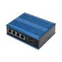 Digitus 4-Port Gigabit Ethernet Netzwerk PoE Switch, industriell, unmanaged, 1 SFP Uplink