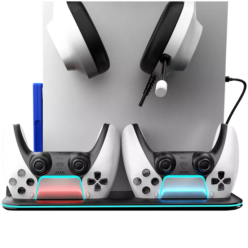 Kühlständer CANYON CS-51 RGB für PS5 schlank Schwarz mit dualer Controller-Ladestation