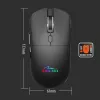 Kabellose Maus MEDIA-TECH MT1124 BT/RF Silent & Recharge — beidhändig, 3200 DPI, Bluetooth + 2,4 GHz USB, 6 Tasten, wiederaufladbar