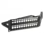 DeLOCK 19 Zoll Keystone Patch Panel 48 Port mit Zugentlastung 2U abgewinkelt schwarz