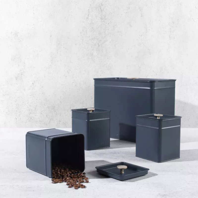 Küchen-Aufbewahrungsdosenset Salter BW126131EU7 4-teilig, luftdichte Metall- und Kunststoffdosen