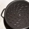 Sauteuse ZWILLING STAUB BRAISERS rund 28 cm, schwarz, Boden-Ø 22,2 cm